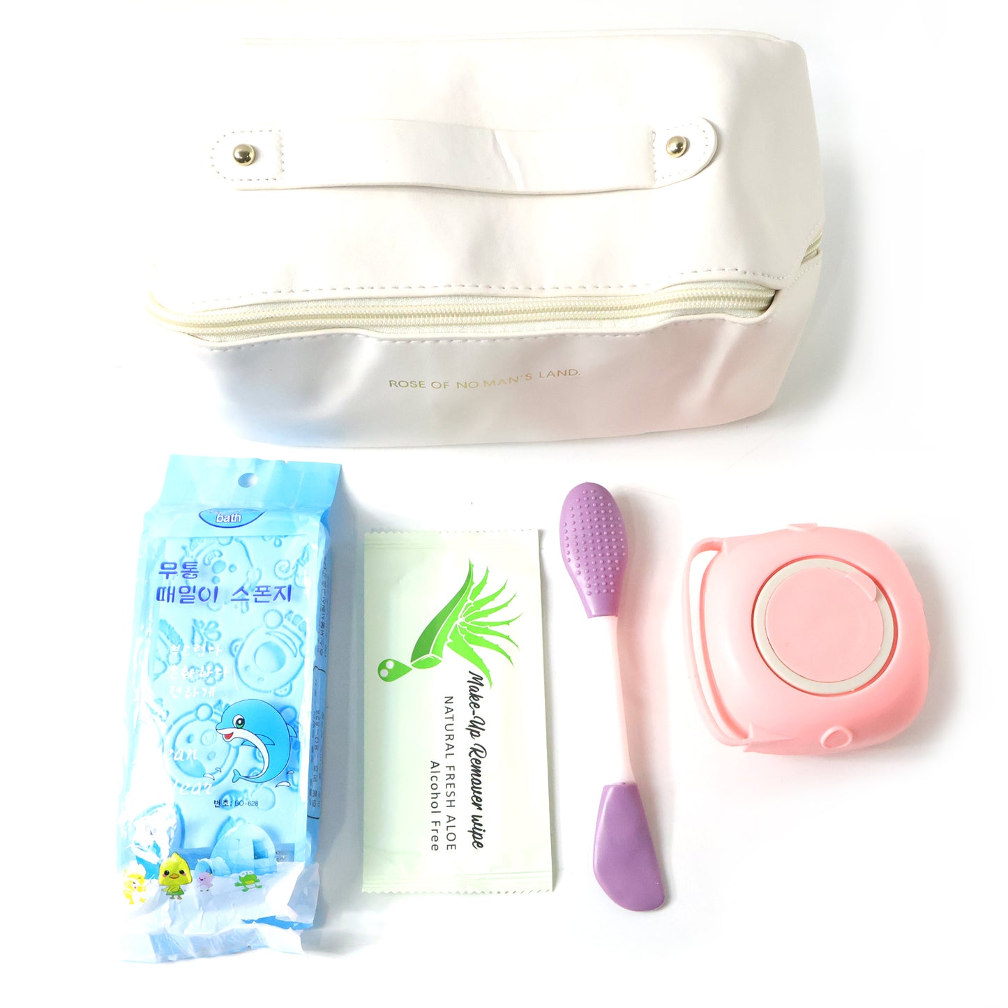 Wukusy premium women travel hygiene essentials set with bottles, wipes, and accessories for convenience and personal care on the go.