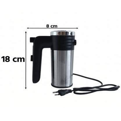 Wukusy 500W electric hand mixer with beaters and dough hooks for baking and cake preparation, shown with attachments.