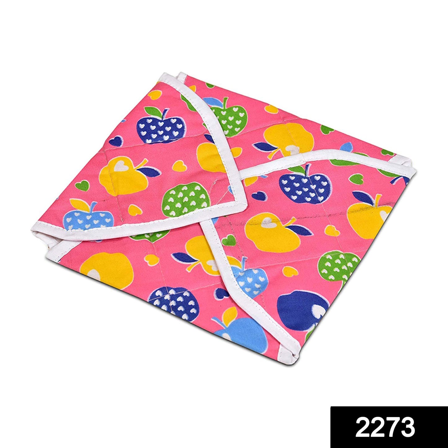 Wukusy square hygienic rotichapati cover with multi-print design, used for protecting kitchen or home food items.