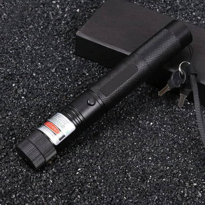High-power green laser pointer set by Wukusy, toy laser device with a bright green beam and handheld design for entertainment.