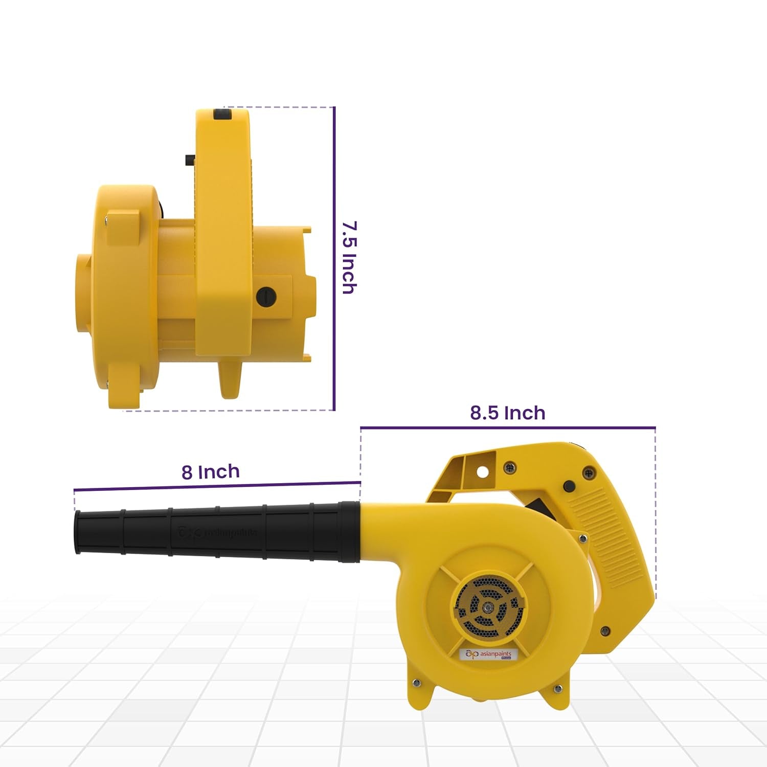 Wukusy Amber High Power Electric Dust Cleaning Air Blower with 550W motor and ergonomic handle for powerful air blowing and dust removal.