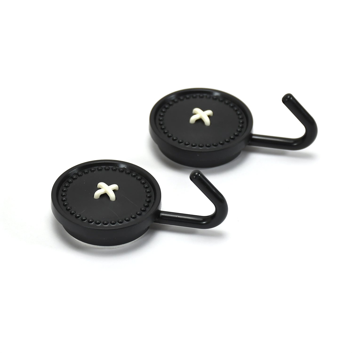 Two heavy-duty Wukusy 7473 Big Wall Hooks mounted on a wall, ideal for home organization and hanging items securely.