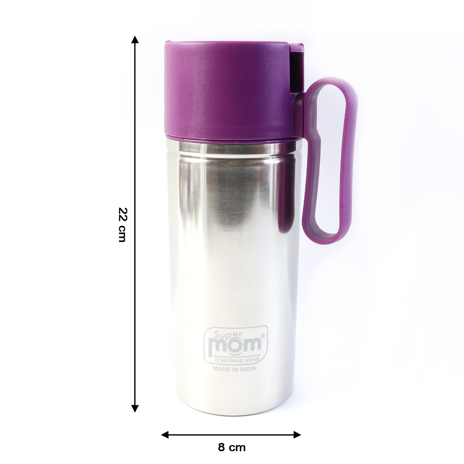 Wukusy Supermom 750ml stainless steel oil pourer with spout for precise oil dispensing, single piece in sleek design