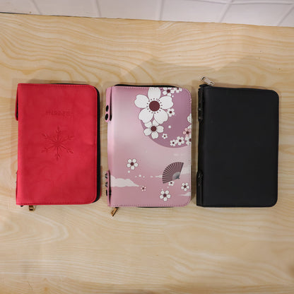 Wukusy stylish makeup organizer bag with premium zipper, compact cosmetic pouch for storing beauty essentials