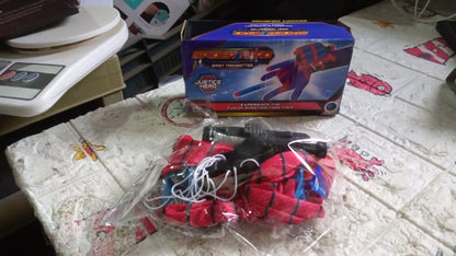 Wukusy Web Shooter toy for kids, superhero wrist gloves with sticky wall launcher for role-play, fun and educational role-playing toy