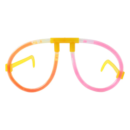 Wukusy Glow Party Glasses, 1-piece, featuring vibrant neon colors and lightweight design for fun night events and parties.