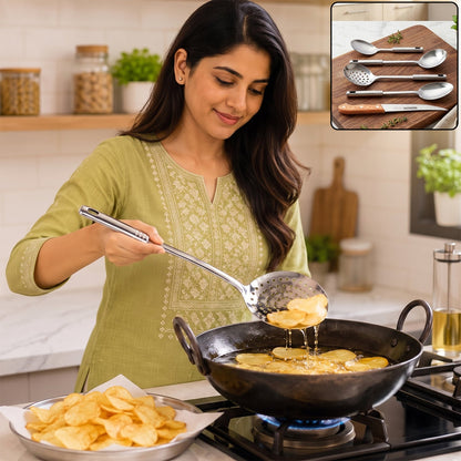 5-in-1 Stainless Steel Kitchenware Tool Set With Serving Spoons And Kitchen Knife