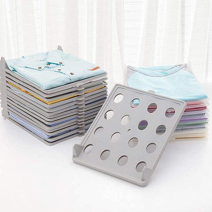 Wukusy cloth organizer for household use, shown holding neatly folded fabrics and clothes in a home decor setting.