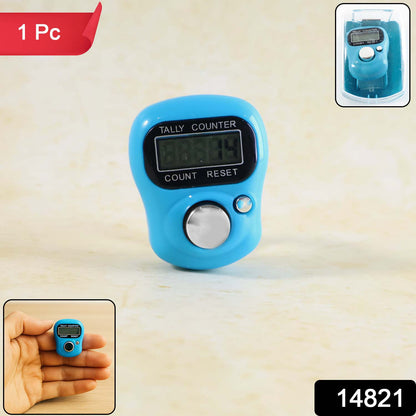 Wukusy digital finger tally counter for sports, showing a sleek black device with digital display and finger strap.