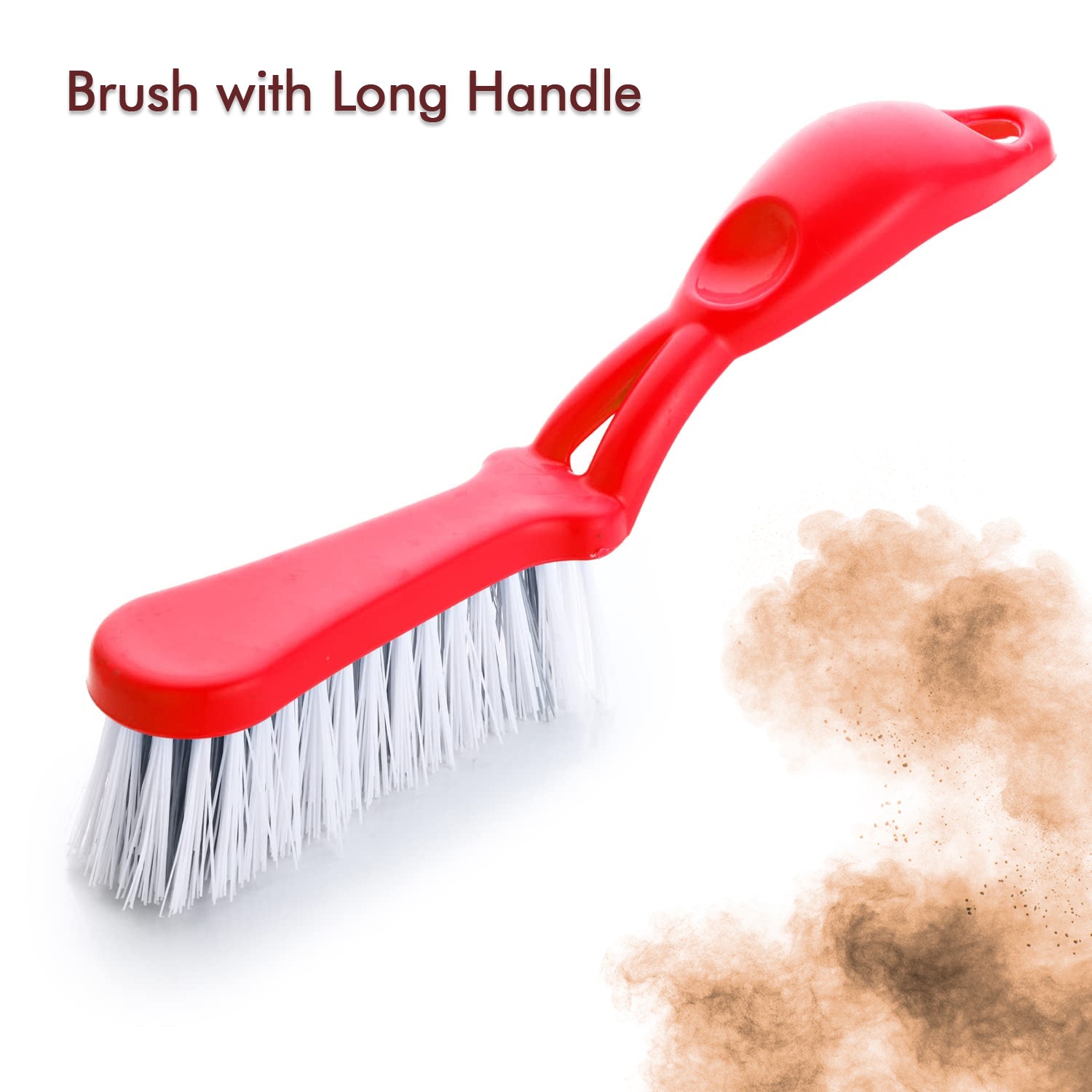 Wukusy Dustpan Set with long-handled brush, multipurpose dust collector for sweeping and cleaning in home improvement tasks