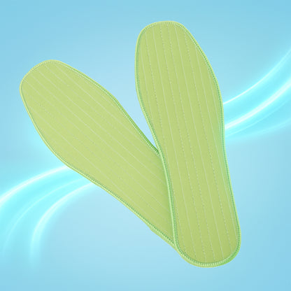 Wukusy premium comfort shoe insoles for daily foot support, size 43, with mixed design, shown in the image.