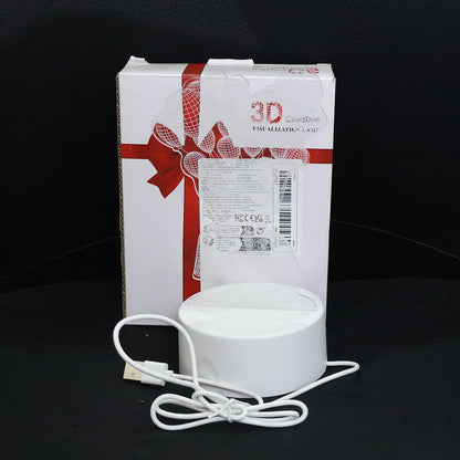 Wukusy 3D illusion LED night lamp featuring house and balloons design, ideal for home decor with vibrant lighting effects.