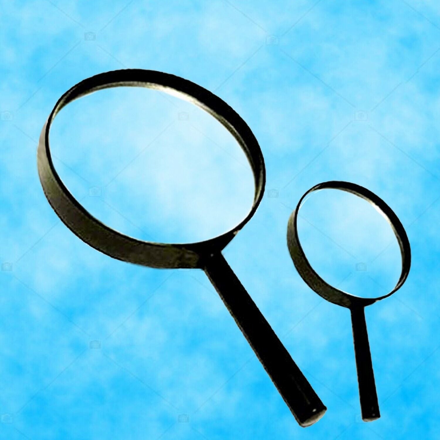 Wukusy 75mm and 50mm glass magnifying lenses, double-sided reading aids, break-proof, ideal for home improvement tasks.
