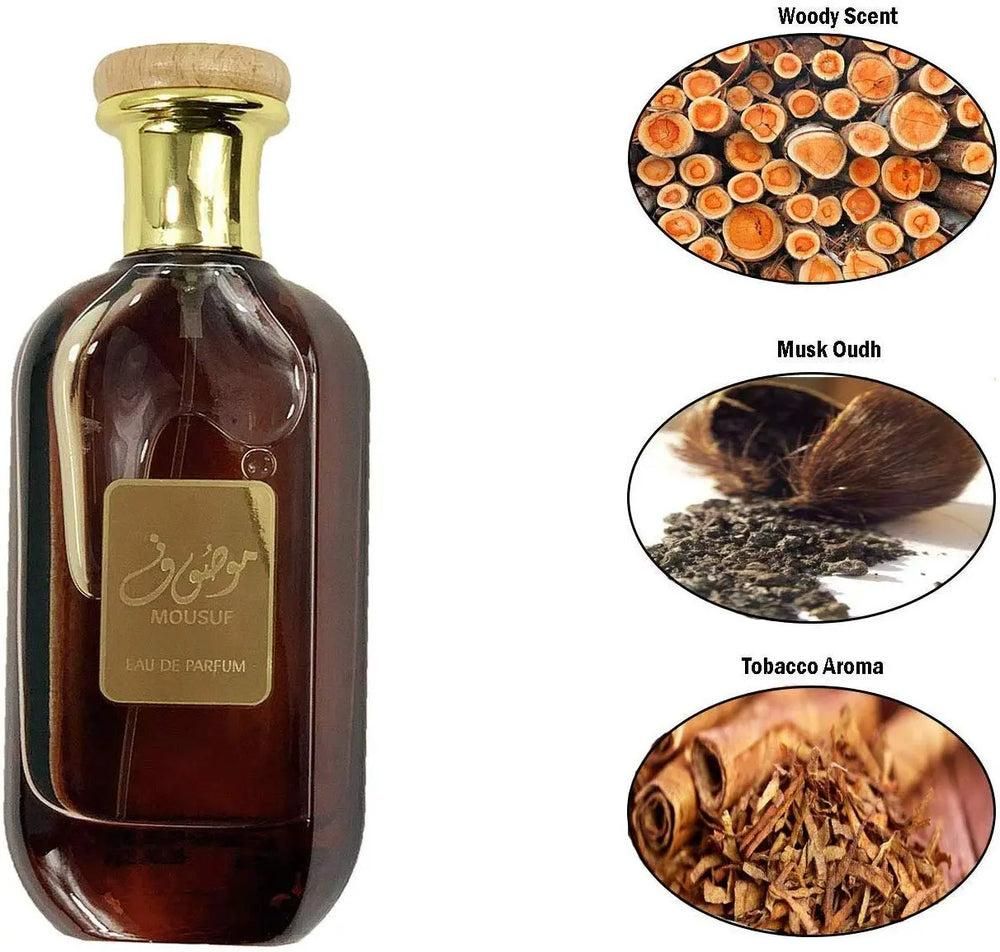 Unisex Mousuf Eau de Perfume bottle from Drpshippr, elegant design for beauty and personal care.