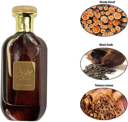 Unisex Mousuf Eau de Perfume bottle from Drpshippr, elegant design for beauty and personal care.