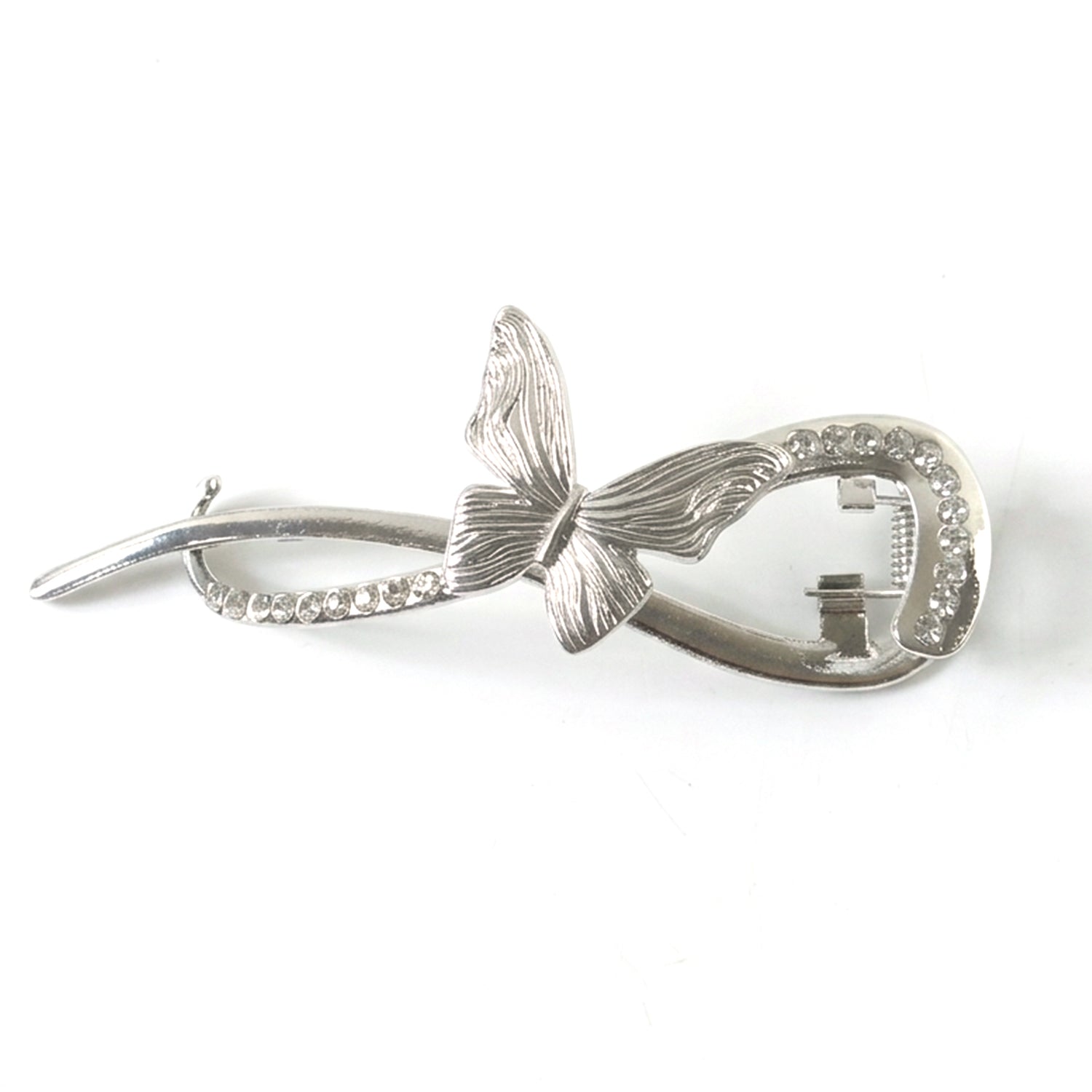 Wukusy luxury butterfly design hair clip in mixed colors, elegant accessory for securing hair with a delicate butterfly shape