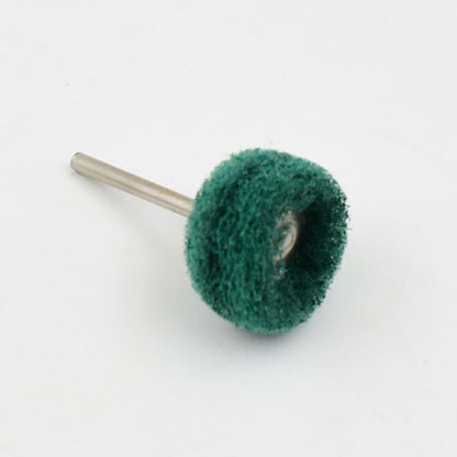 Set of three Wukusy abrasive buffing and polishing wheels for home improvement projects, suitable for metal and surface finishing.