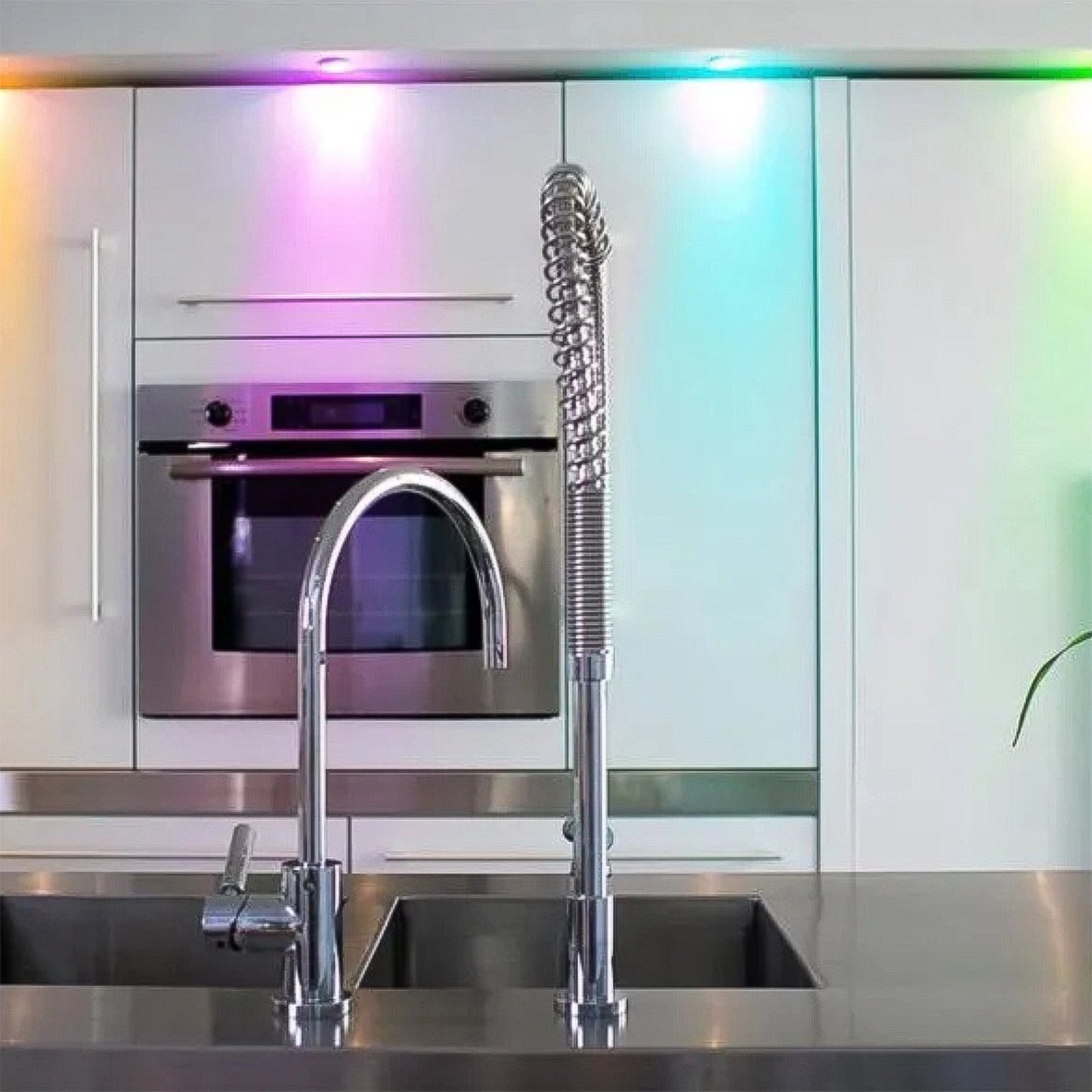 Multicolor remote control LED touch light set by Wukusy showing illuminated color-changing LED panels.