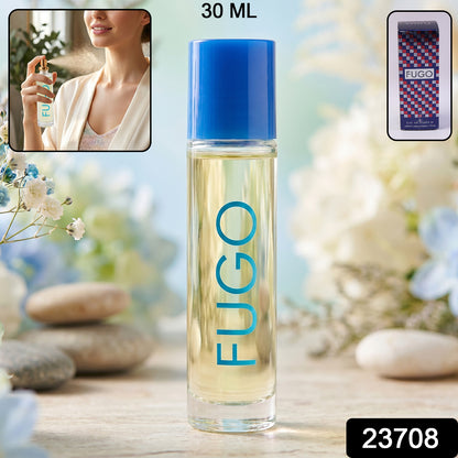 Wukusy Fugo Eau De Parfum spray bottle, 30ml, with sleek packaging and elegant design.