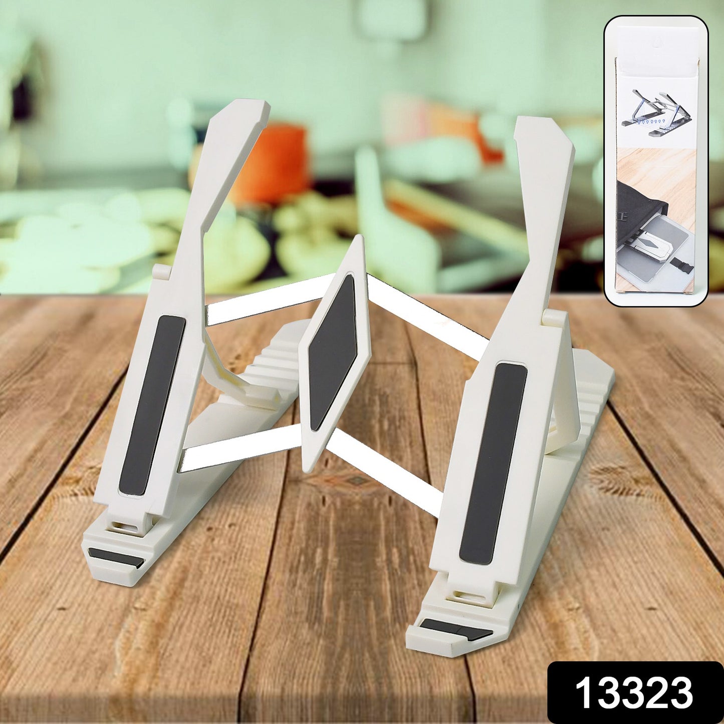 Wukusy multi-position adjustable stand for tablets, mobile phones, and laptops, featuring a sturdy bracket holder for versatile use
