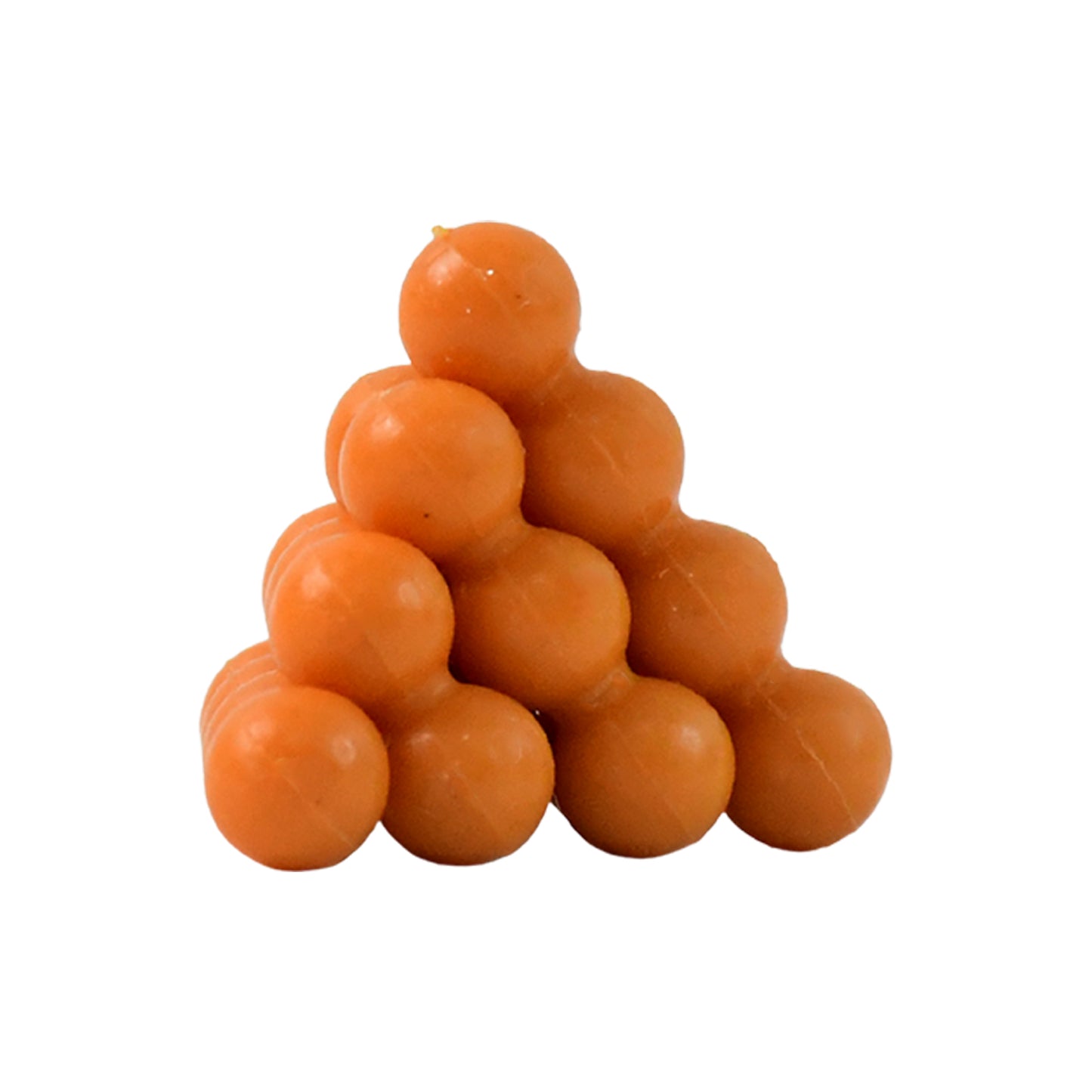 Wukusy 3D ball pyramid puzzle toy, a brain teaser building toy with colorful spheres and geometric design for cognitive fun.