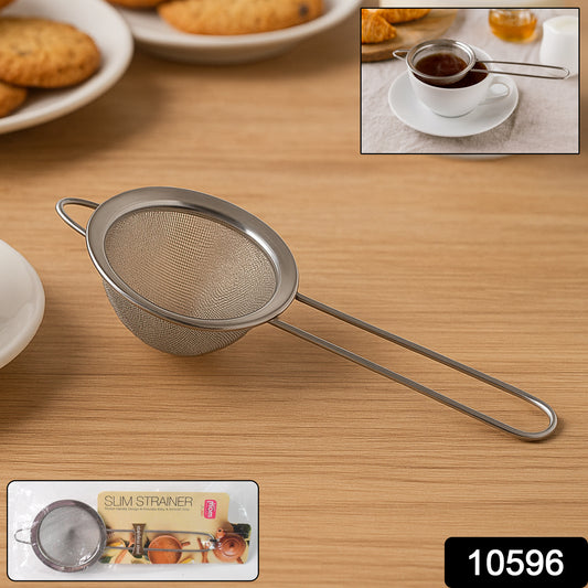Wukusy Supermom Slim stainless steel kitchen strainer with fine mesh for draining and sifting in home and cooking tasks