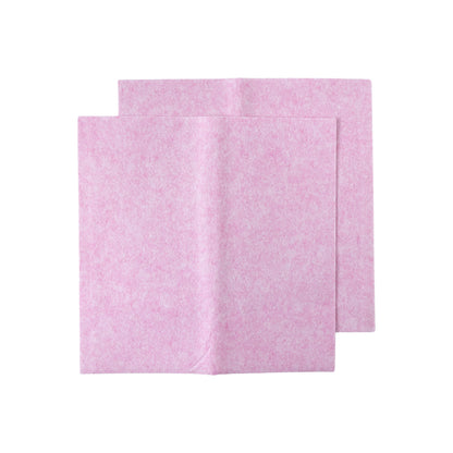 Two Wukusy super absorbent cleaning cloths laid flat, showing their soft, durable fabric for effective cleaning tasks.