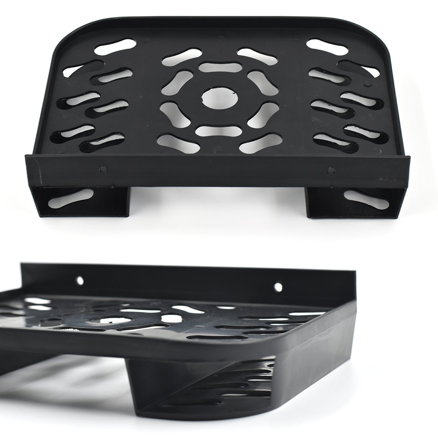 Wukusy TV setup box stand and holder for organizing setup boxes and technical devices on a flat surface.