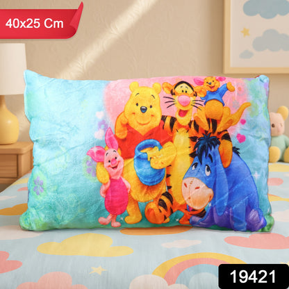 Soft plush cartoon character kids pillow by Wukusy, 40x25 cm, featuring a colorful, cuddly design for children’s comfort.