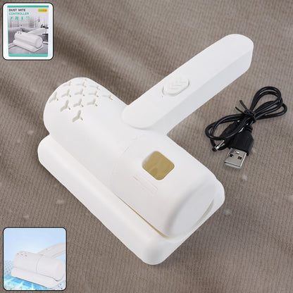 Wukusy USB rechargeable dust mite controller for home improvement, showing device with charging port and control buttons.