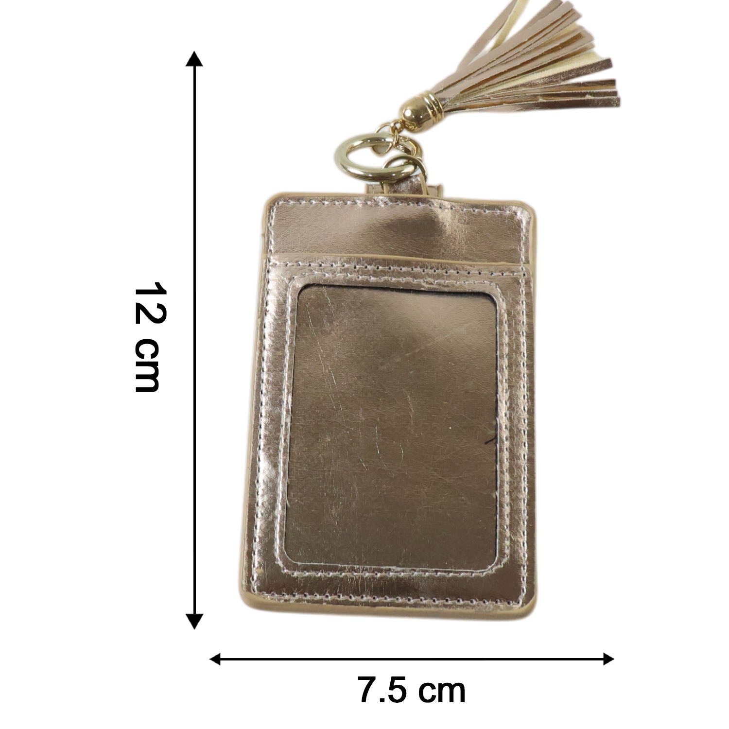 Wukusy PU leather card holder wallet with button strap, compact and stylish for holding credit cards and cash.