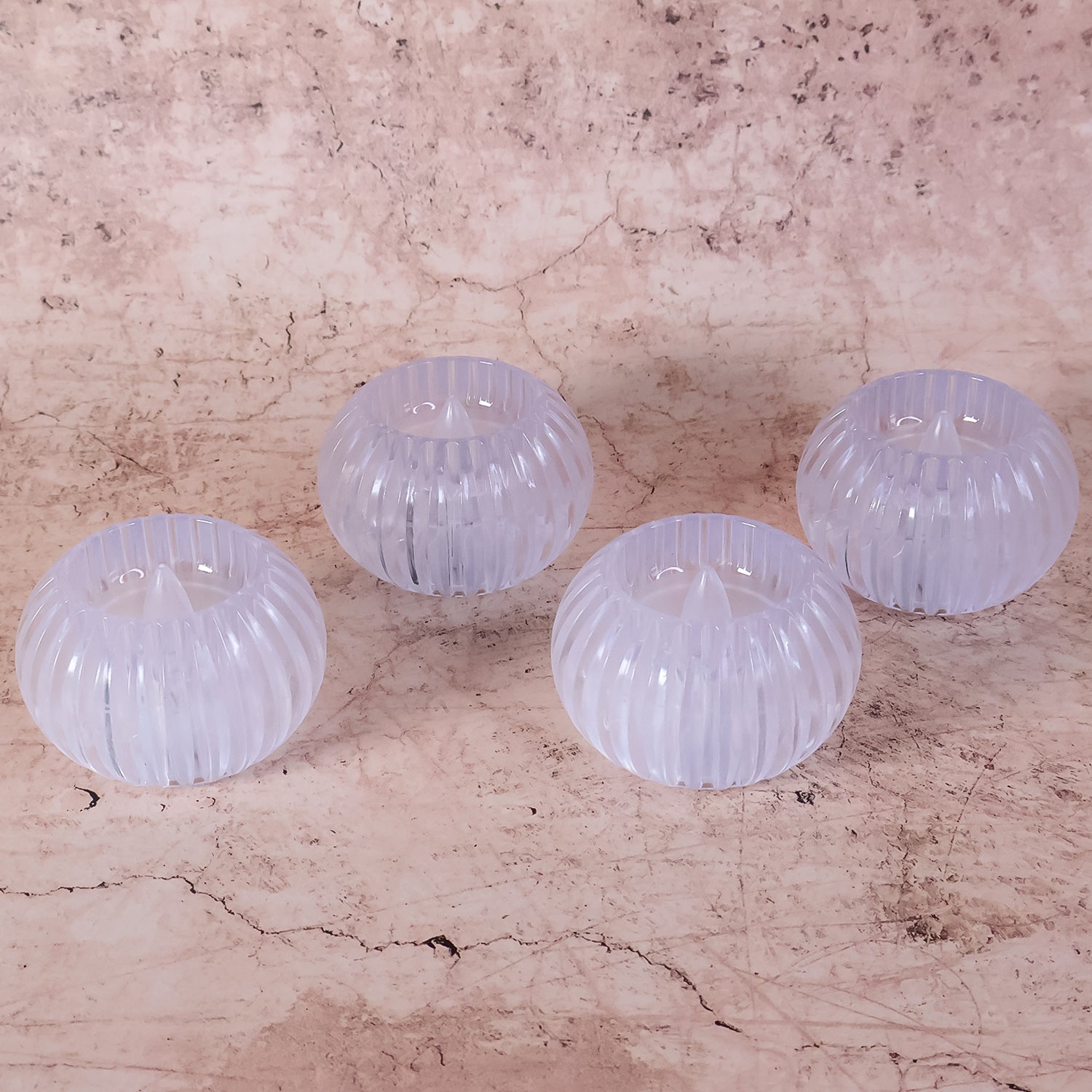 Set of four Wukusy LED flameless decorative candles for home decor, with realistic flickering flame effects.
