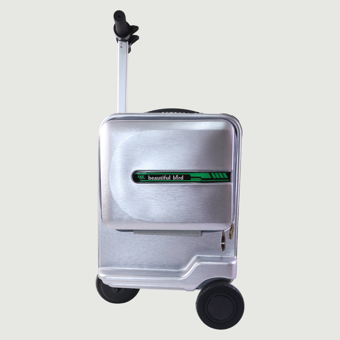 Wukusy electric ride-on scooter travel bag with foldable trolley, durable fabric and handles for easy transport.