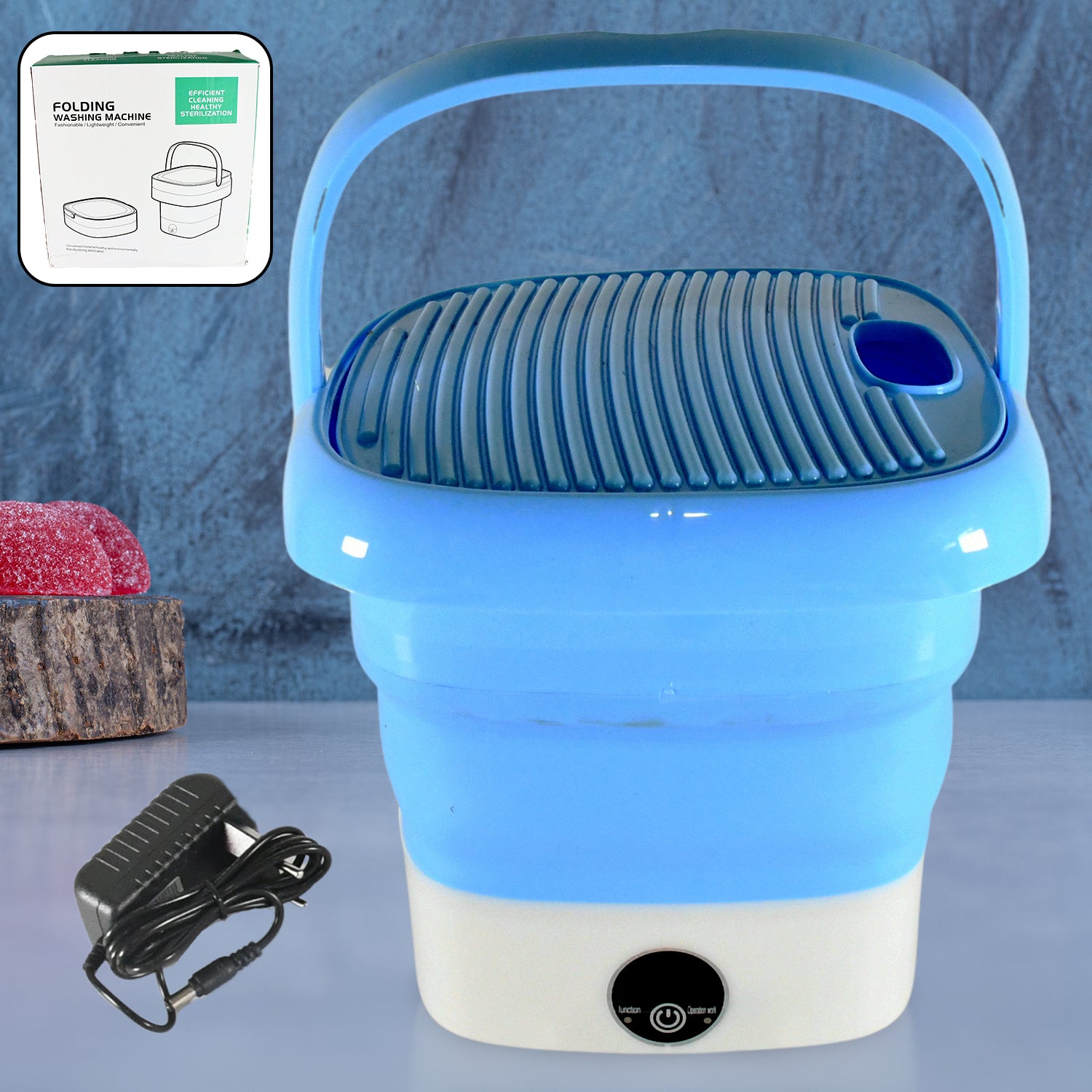 Wukusy portable mini washing machine and dryer combo for travel, camping, RV, and small laundry loads like underwear, socks, and baby clothes