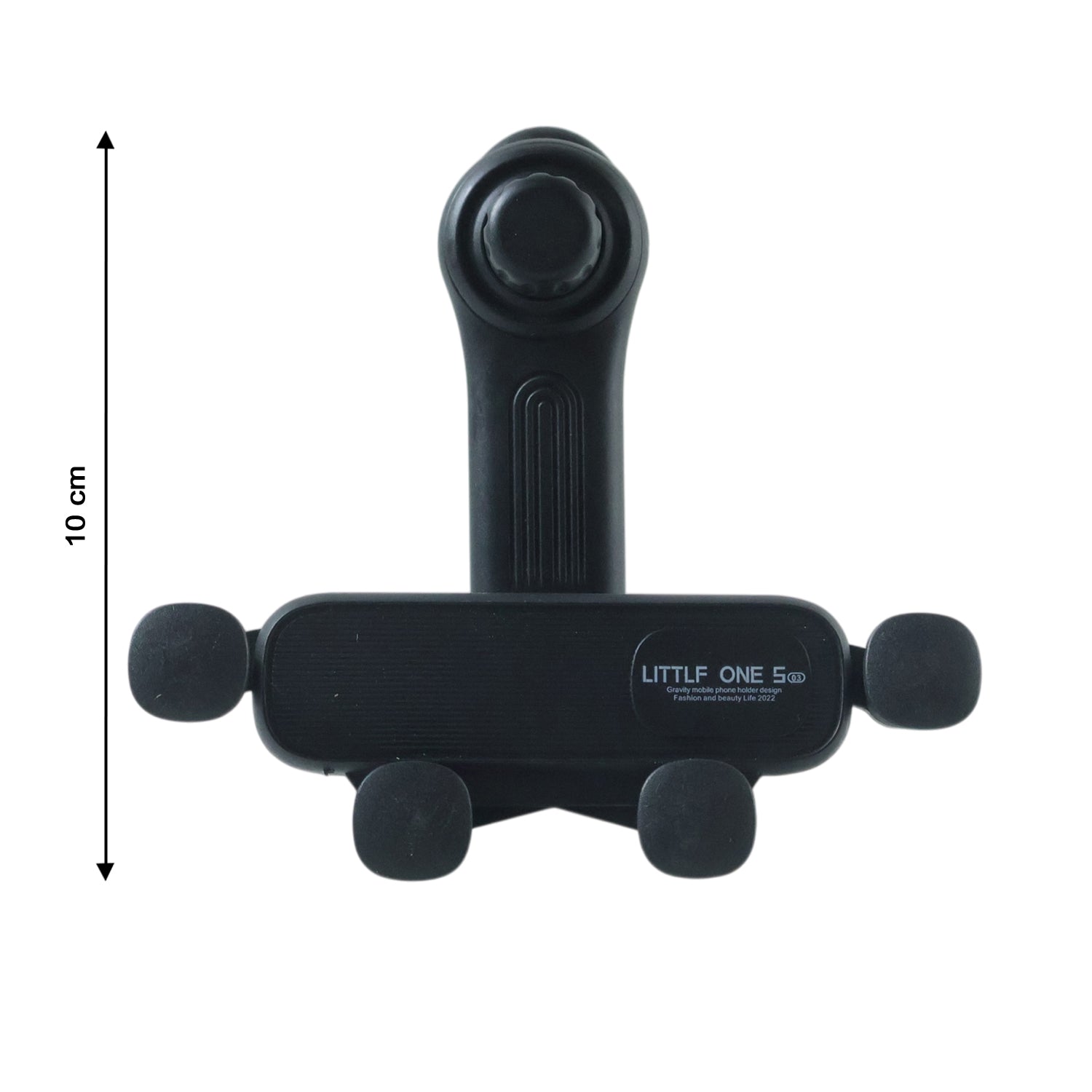 Wukusy universal car air vent mobile phone holder attached to car vent, showing adjustable grip for smartphones.