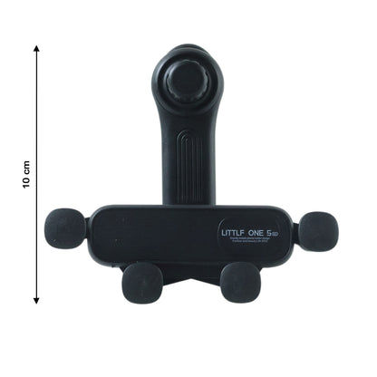 Wukusy universal car air vent mobile phone holder attached to car vent, showing adjustable grip for smartphones.