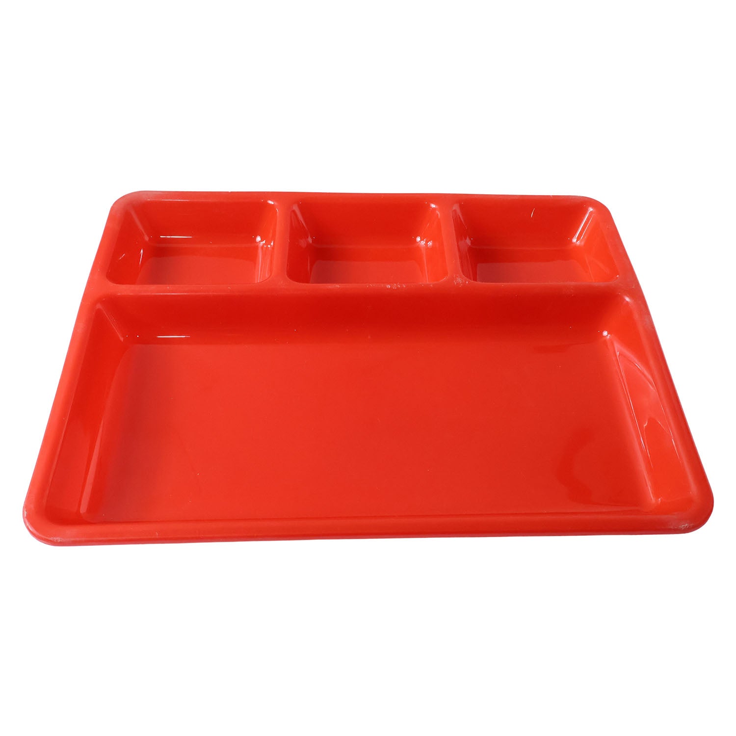 Wukusy 32x25 cm multipurpose serving tray with multiple compartments for food and snacks, made of durable material.