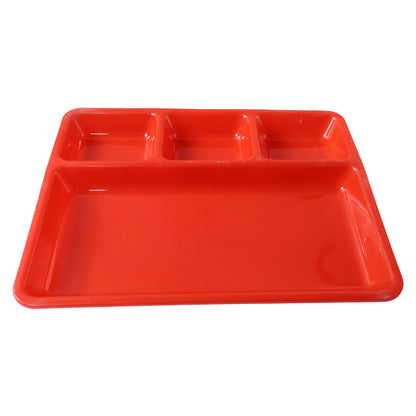 Wukusy 32x25 cm multipurpose serving tray with multiple compartments for food and snacks, made of durable material.