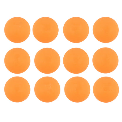 Set of 12 Wukusy Konex Star Seamless Table Tennis Balls, white plastic ping pong balls on a neutral background.