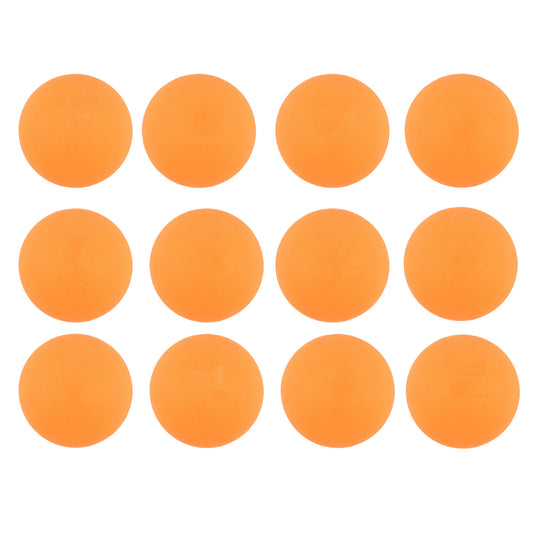 Set of 12 Wukusy Konex Star Seamless Table Tennis Balls, white plastic ping pong balls on a neutral background.