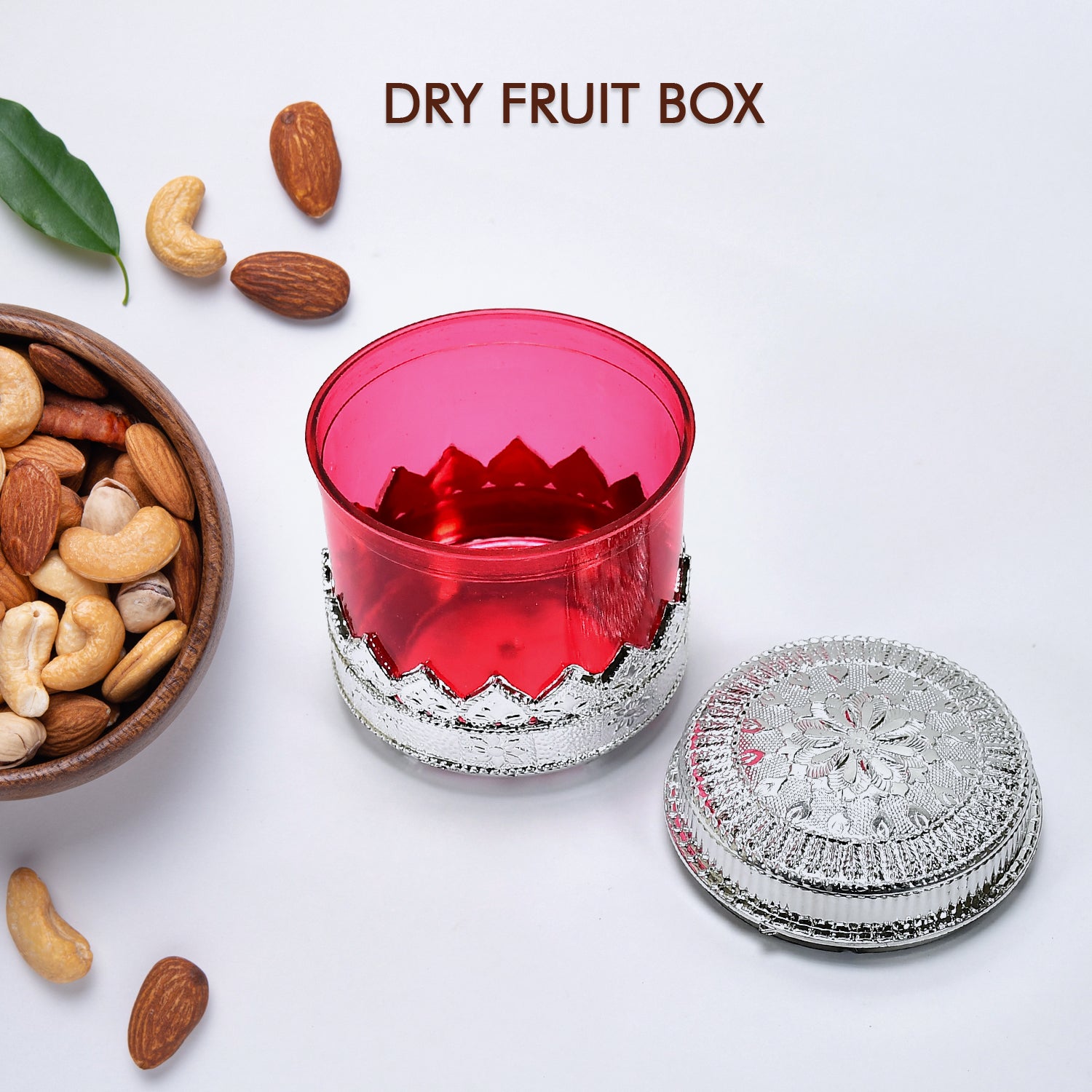 Wukusy 5203 Diamond Design dry fruit storage container with decorative home decor style, made of durable material.