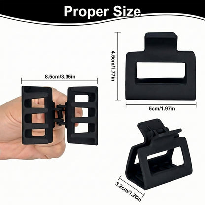 Wukusy premium matte finish strong hold hair claw clip holding hair securely with a sleek, stylish design.