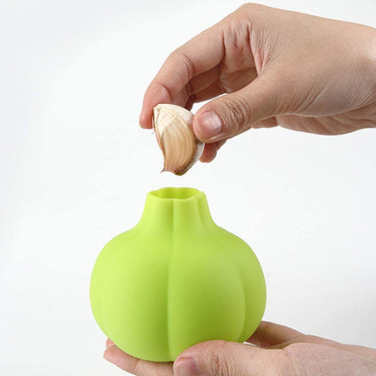 Wukusy 2205 silicone ginger garlic manual peeler kitchen tool with textured surface for easy peeling of ginger and garlic cloves