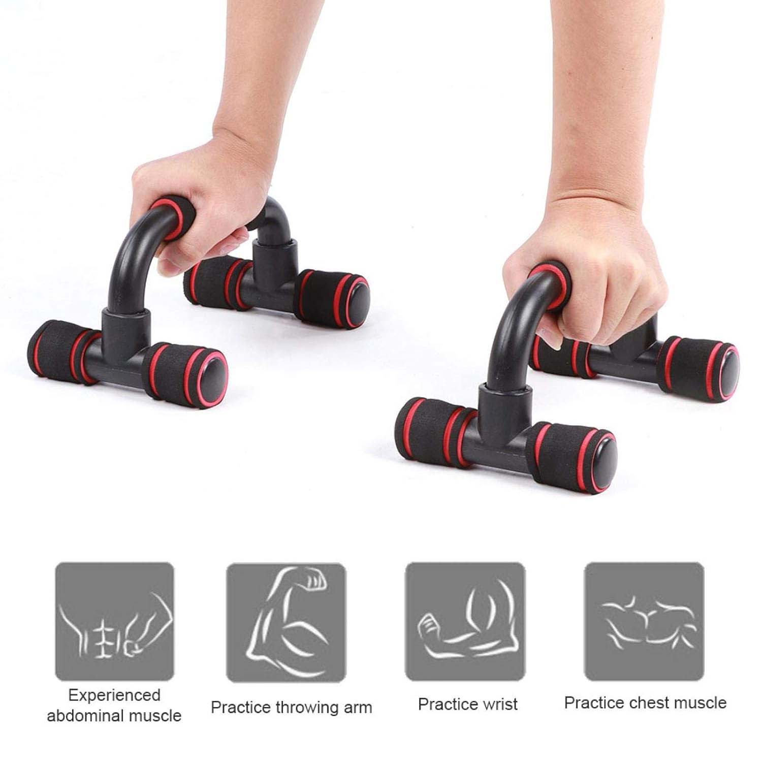 Wukusy heavy-duty push-up bars stand for home workout, durable sports equipment for upper body strength exercises