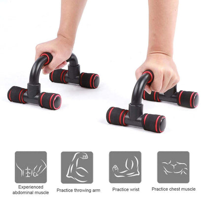 Wukusy heavy-duty push-up bars stand for home workout, durable sports equipment for upper body strength exercises