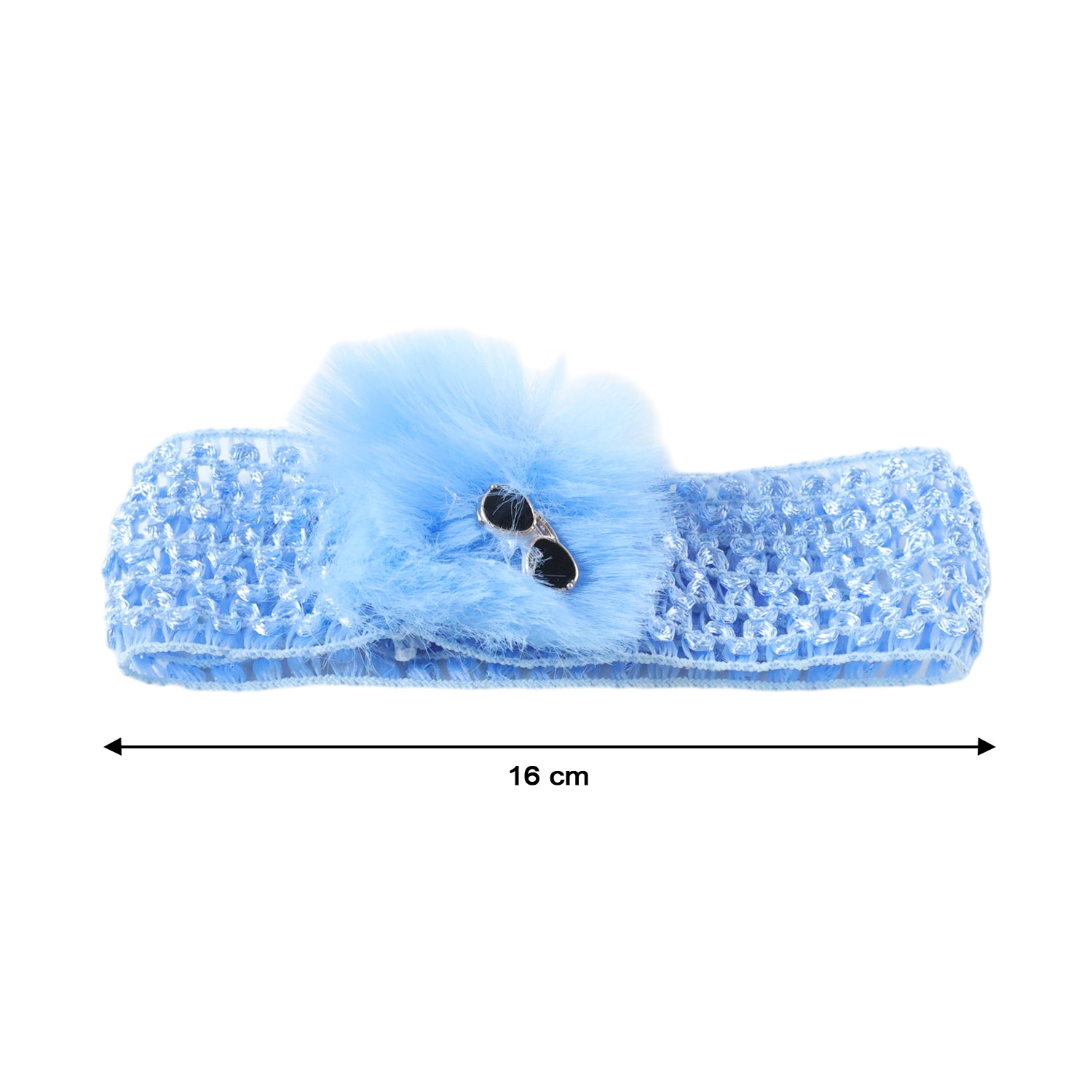 Wukusy baby girls cute soft elastic stretch hair band with floral design, suitable for gentle head comfort.