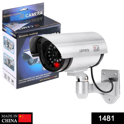 Wukusy 1481 wireless fake outdoor CCTV security camera, realistic dummy IR camera for home security deterrence