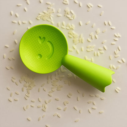 Wukusy premium non-stick rice serving spoon, kitchen utensil with ergonomic handle, suitable for serving rice easily and neatly.