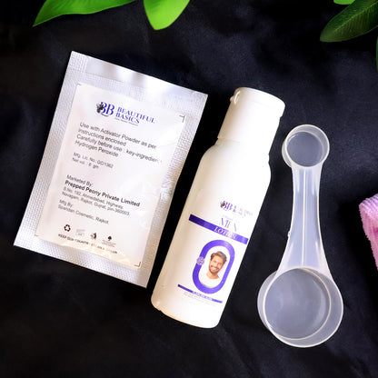 Wukusy Beautiful Basics men's bleach cream kit, health and beauty set with applicator and cream for hair lightening.