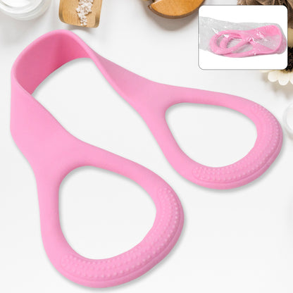 Wukusy silicone resistance band for fitness, elastic stretch health care tool, used for strength training and flexibility exercises.